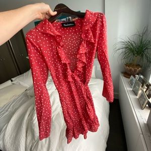 Alexandra red star dress by Realisation Par